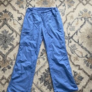 Blue scrub pants